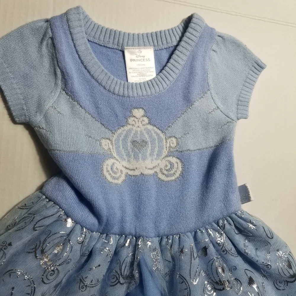 DISNEY PRINCESS CINDERLLA BLUE DRESS SIZE 12 MONTH